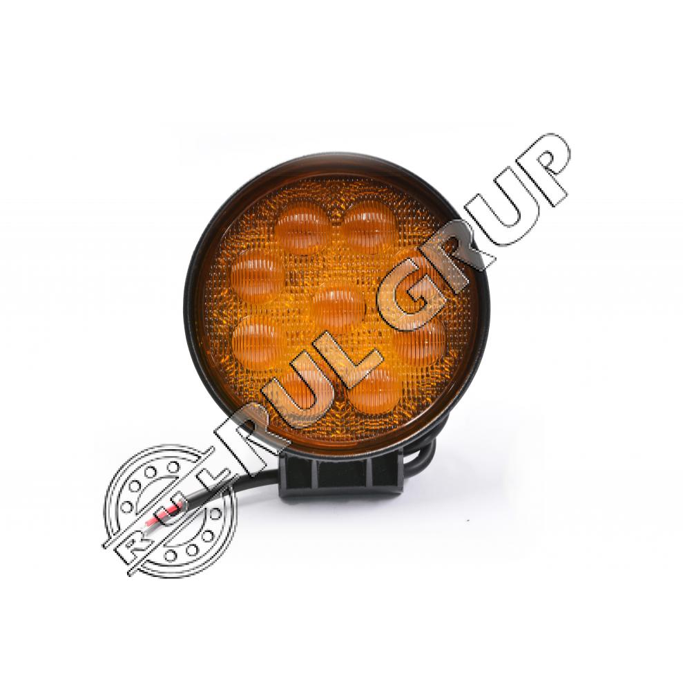 BK69055F LAMPA CEATA 9 L DC 10-30V 27W GALBENA ROTUNDA